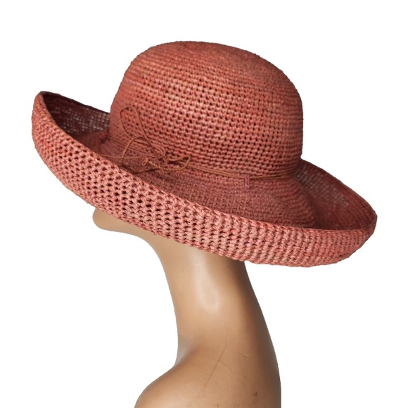 HELEN KAMINSKI Provence 12 Straw Raffia Hat Pomelo Color Excellent Condition main image 12